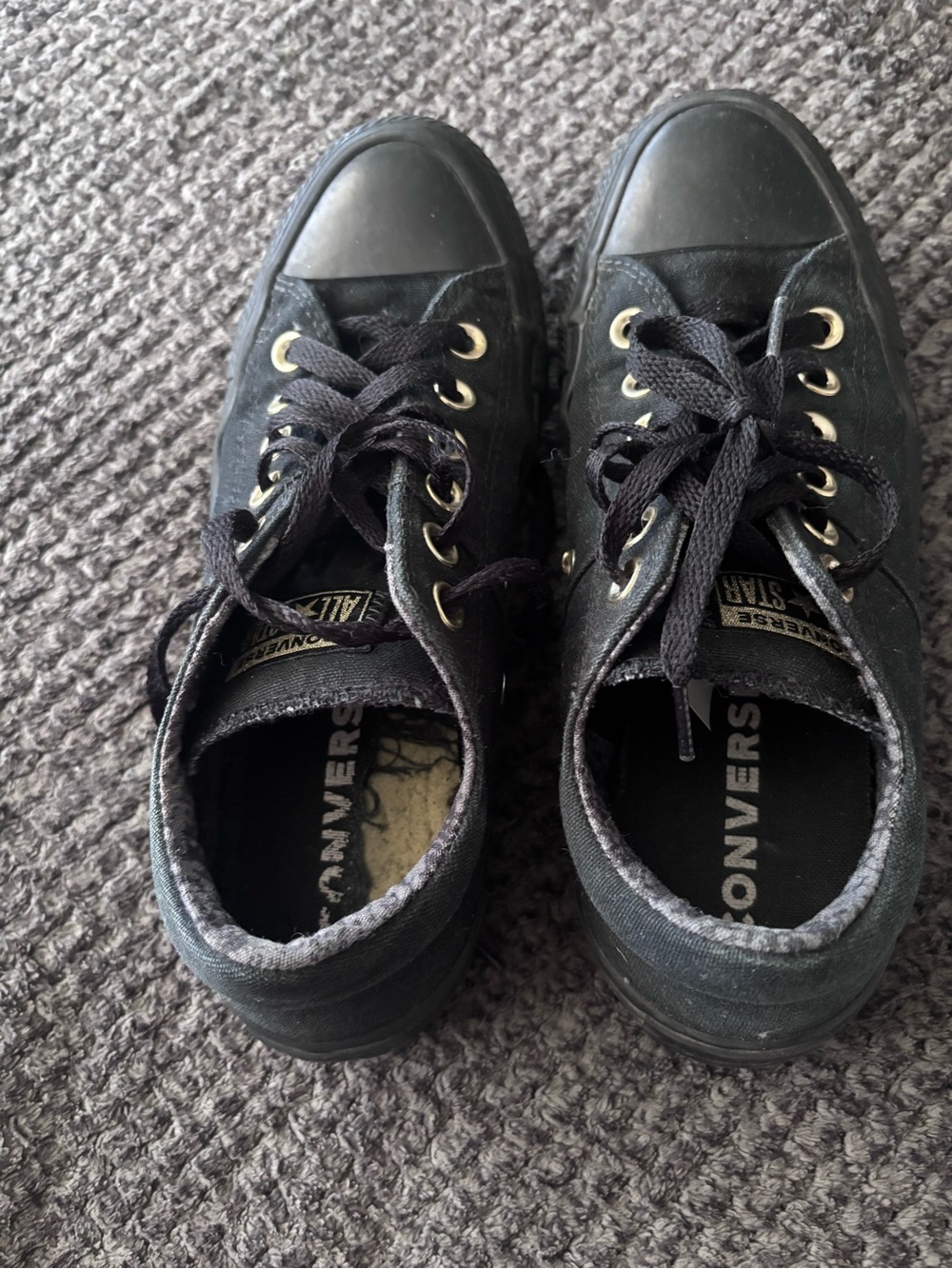 Converse Black Low-Top All Star Sneakers - Picture 3 of 3